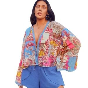 🌷SHEIN Plus Scarf Print Cover Size 2X &Bundled with Nobo Tank Top 3/$30